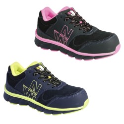 Chaussures basses de sécurité style baskets Shelly de Nine Worths S3 SRC ESD