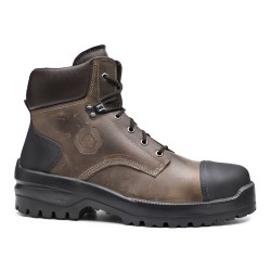 Chaussure de sécurité montante cuir pleine fleur S3L HRO HI CI SRC BISON TOP Base Protection
