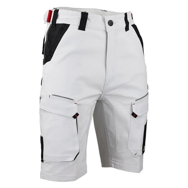 Bermuda de travail stretch multipoches LMA LAVIS 6173 vue de face