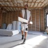 Bermuda de travail stretch LMA LAVIS en utilisation sur chantier