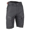 Bermuda de travail stretch multipoches LMA PALEO 6165 vue de face