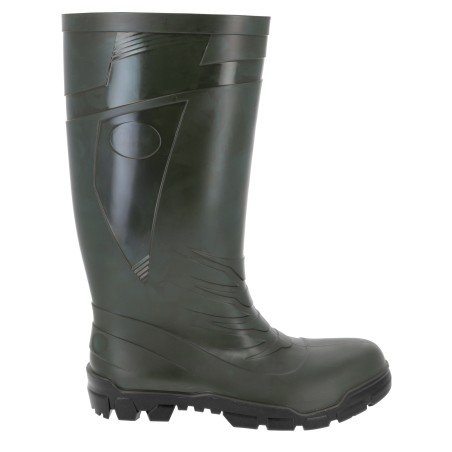 Botte PVC amagnétique verte doublée viscose
