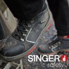 Chaussure de sécurité MILAN SINGER cuir nubuck pour travaux publics