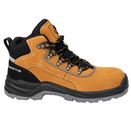 Chaussure de sécurité montante cuir nubuck RYAN NINE WORTHS vue de profil