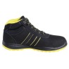 Chaussure de sécurité montante TYSON NINE WORTHS noir et jaune vue de profil