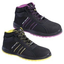 Chaussures de sécurité montantes cuir nubuck S3 SRC ESD TYSON et VENUS de NINE WORTHS