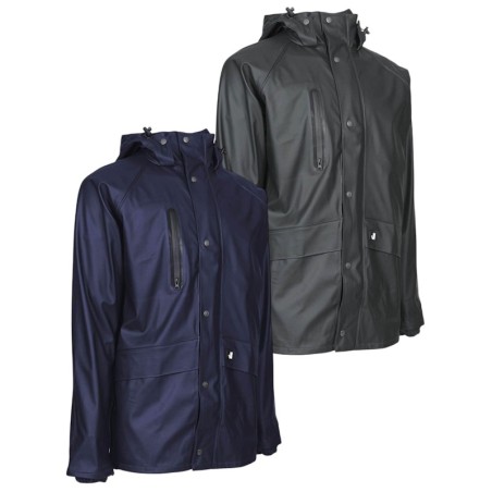 Veste de pluie de travail imperméable TUNA Nine Worths bleu marine et vert kaki