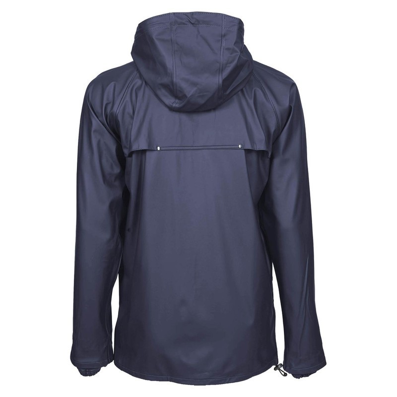 Veste de pluie imperméable TUNA Nine Worths bleu marine vue de dos