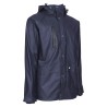 Veste de pluie de travail TUNA Nine Worths bleu marine vue de trois quarts