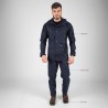 Veste de pluie de travail TUNA Nine Worths bleu marine portée vue de face