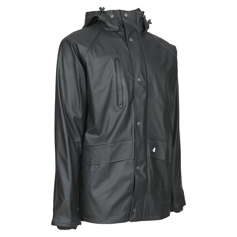 Veste de pluie imperméable TUNA Nine Worths vert kaki vue de trois quarts