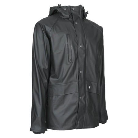Veste de pluie imperméable TUNA Nine Worths vert kaki vue de trois quarts