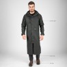 Manteau de pluie de travail OCTOPUS Nine Worths vert olive porté vue de face