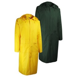 Manteau de pluie PVC souple imperméable VPLMAN Singer jaune et vert
