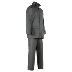 Ensemble de pluie de travail GUPPY Nine Worths kaki – vue complète