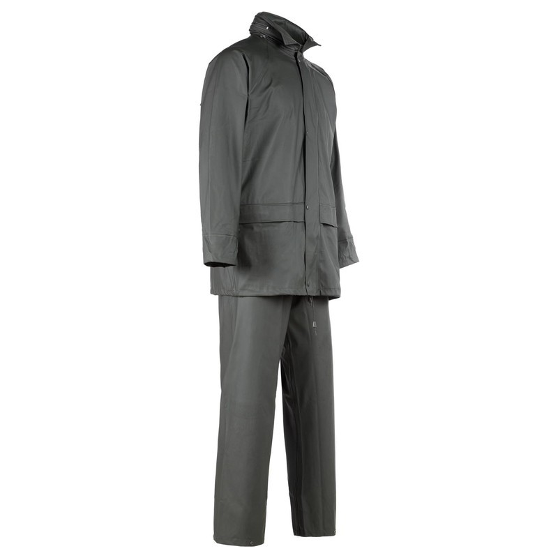 Ensemble de pluie de travail GUPPY Nine Worths kaki – vue complète