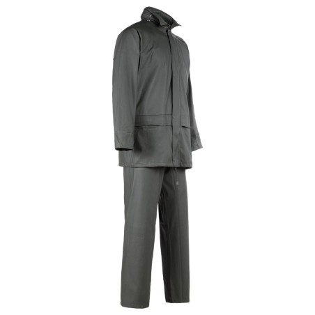 Ensemble de pluie de travail GUPPY Nine Worths kaki – vue complète