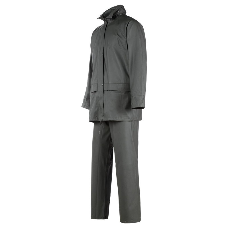 Ensemble de pluie imperméable GUPPY Nine Worths kaki – vue de face