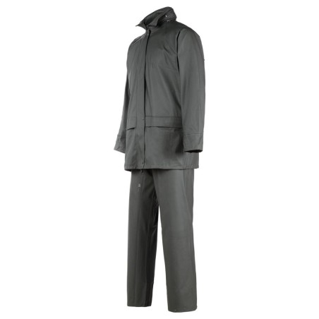 Ensemble de pluie imperméable GUPPY Nine Worths kaki – vue de face
