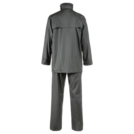 Ensemble de pluie de travail GUPPY Nine Worths kaki – vue arrière