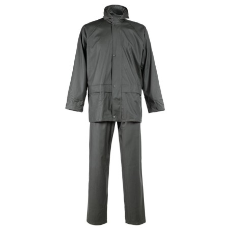 Ensemble de pluie GUPPY Nine Worths kaki – veste et pantalon avec poches