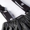 Détail de la taille élastiquée et des passants pour bretelles du pantalon de pluie SHARK Nine Worths
