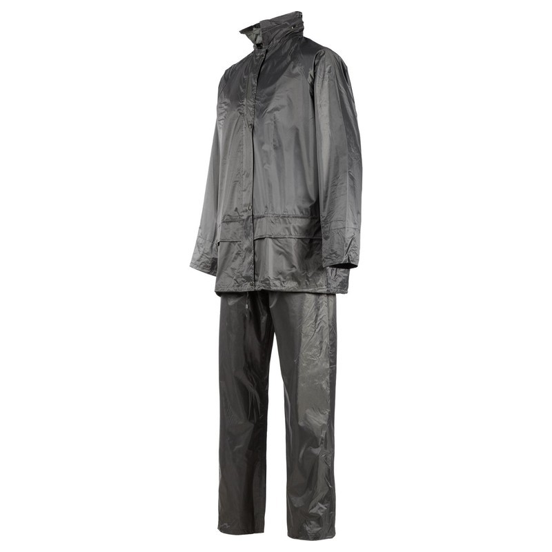 Ensemble de pluie de travail RAINY Nine Worths kaki – vue de face