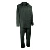 Ensemble de pluie professionnel vert PVC avec veste et pantalon – Singer Safety VPLARMORV