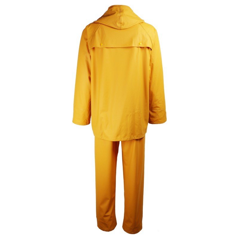 Ensemble de pluie jaune avec capuche fixe et pantalon assorti – Singer Safety VPLOCEAN
