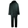 Vêtement de pluie vert – vue de face de la veste et du pantalon Singer Safety