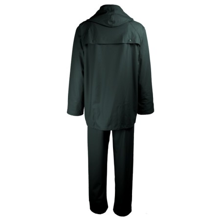 Vue arrière de l’ensemble de pluie vert veste et pantalon – Singer Safety VPLWINDY