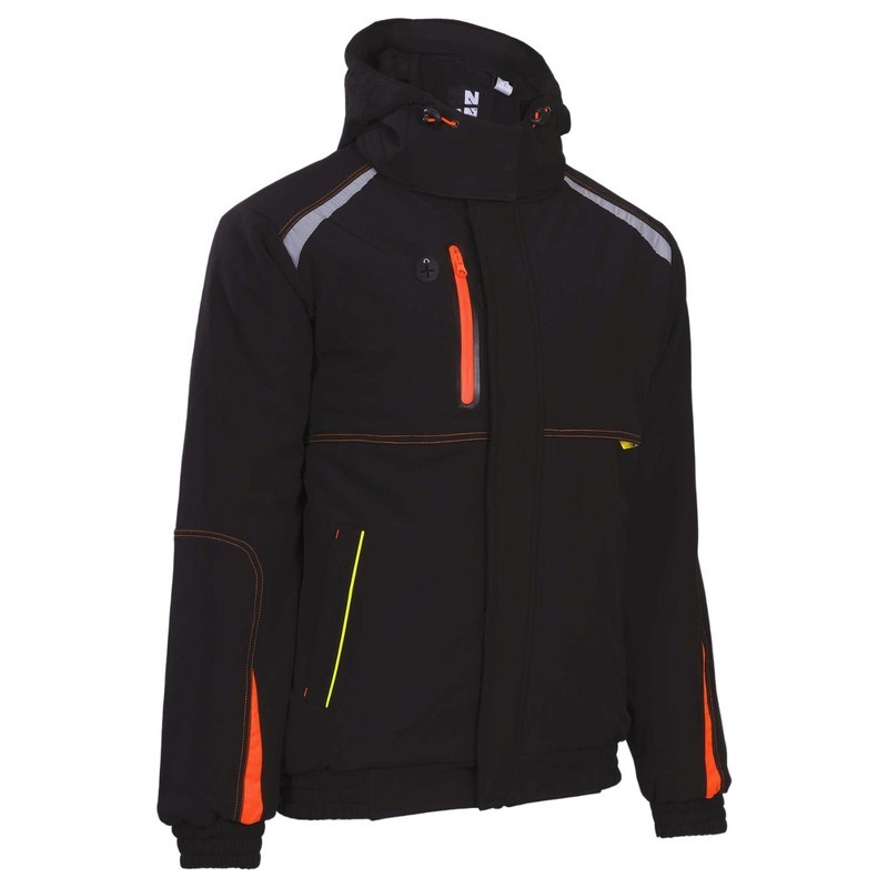 Parka softshell de travail imperméable avec capuche - MORANE NINE WORTHS