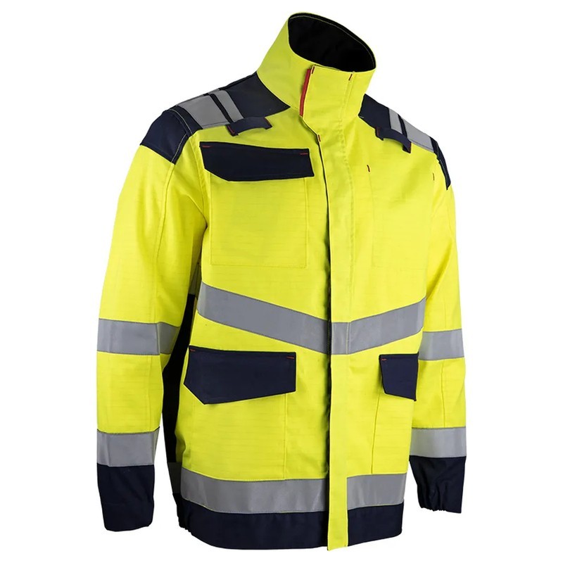 Veste haute visibilité multirisques ATEX RISK E3 jaune marine KRYPTON LMA