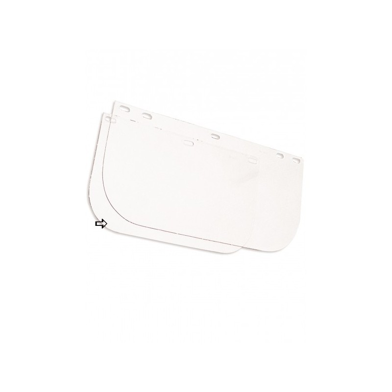 Visière polycarbonate incolore  pour casque de sécurité EPI Tête accessoires casque de chantier