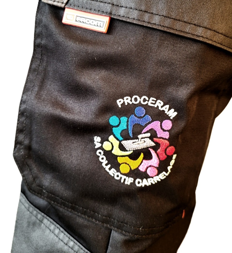 Broderie Logo Jambe Pantalon Broderie Logo Jambe Pantalon