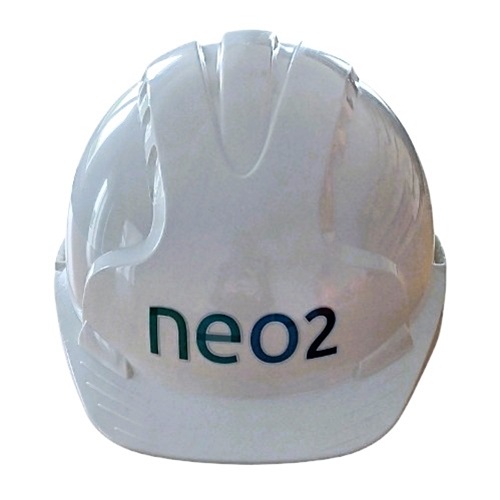 Marquage sur casque de chantier Marquage sur casque de chantier