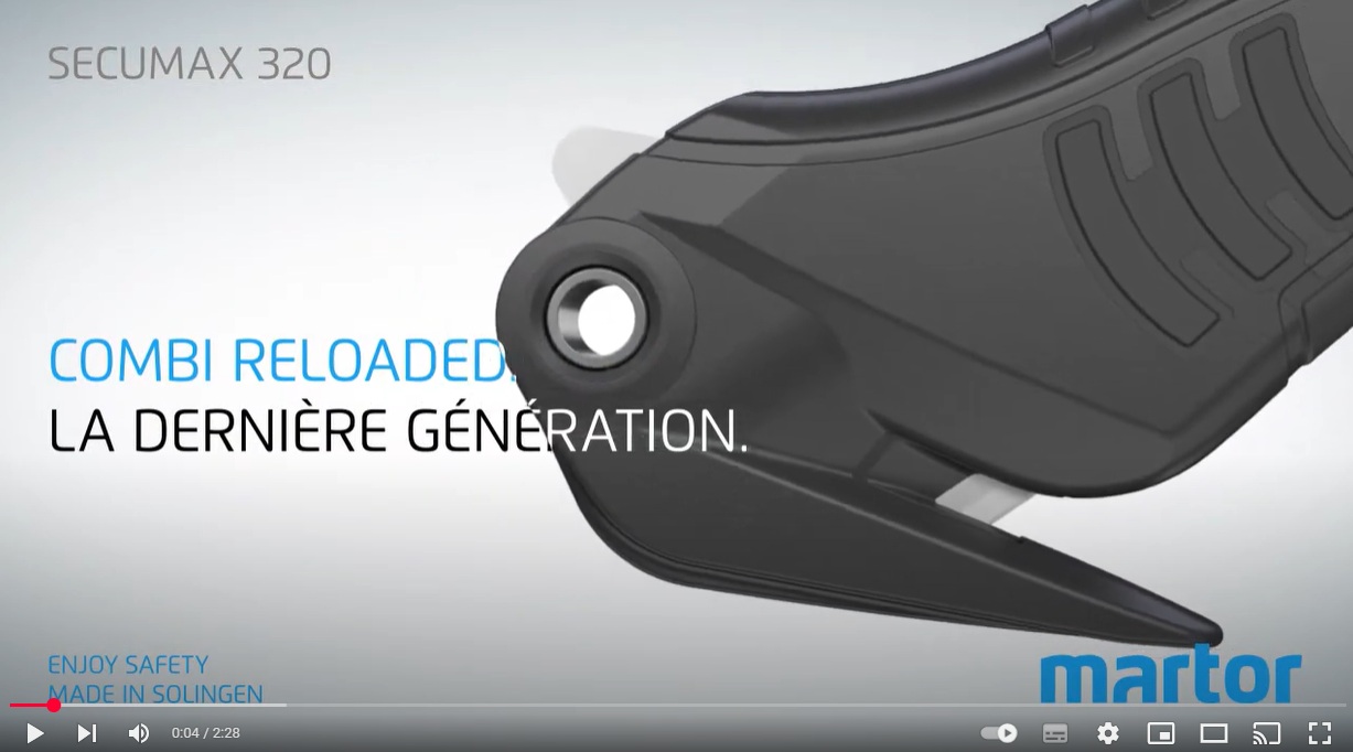 VIDEO COUTEAU DE SECURITE SECUMAX 320