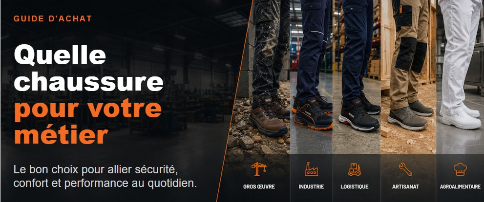 Quelles chaussures de sécurité choisir selon votre métier ? EPI Store vous guide